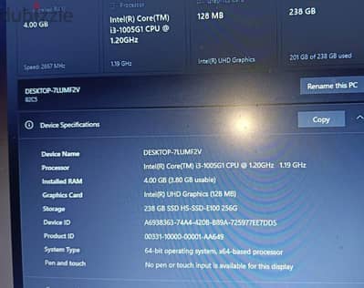 لابتوب لينوفو core i3 جيل عاشر