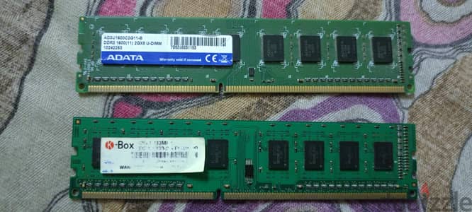 رمات ddr3 الواحده 2جيجا