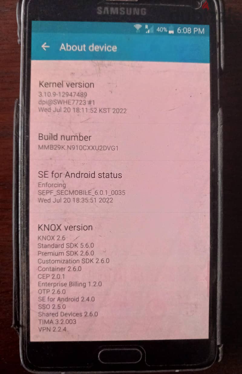 Samsung Note 4 4