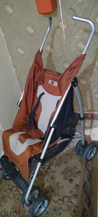 عربيه اطفال معدن الومنيوم بحاله ممتازه مستويات والطفره السرير براند