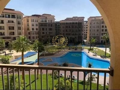 A fully finished service apartment (3 rooms) in the heart of Fifth Settlement in 90 Avenue Compound ultra-super-lux finishing.