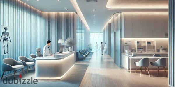 A great deal on a radiology center for sale inside a fully equipped medical building, directly on Al-Jazira Axis in Highlight Mall, near 90th Street.