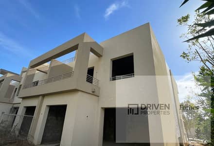 By Installment Corner Townhouse 5BD For Sale In Woodville Palm Hills Compound Golf Views 6th of October City Giza