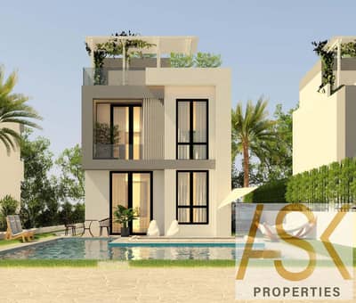 "فرصة" فيلتك بقسط 13 سنة بجوار مول العرب في موقع مميز بزايد الجديدة كمبوند Park Valley Lake