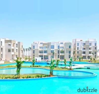 Own a chalet with immediate occupancy, hotel-style finishing, and a sea view in Zahrat El Alamein El Gedida, on the Sidi Abdel Rahman sea