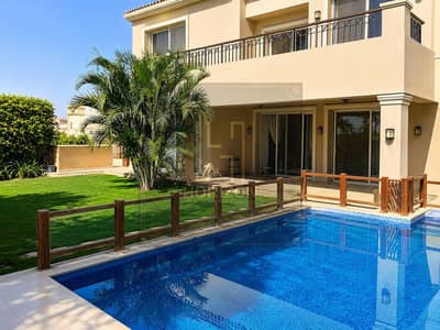 فيلا نص مفروش 6 غرف + حمام سباحه ايجار كمبوند ليك فيو التجمع القاهره الجديده   Villa rent Lake View