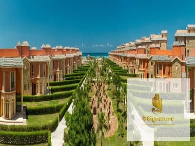 Chalet for sale, 3 bedrooms, in Blumar Sidi Abdel Rahman, immediate delivery, with a 130-meter garden.