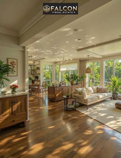 فيلا للبيع متشطبه luxury modern بفيو خيالي علي landscape بالتقسيط علي 15 سنه في talal بجوار سوديك ايست sodic east