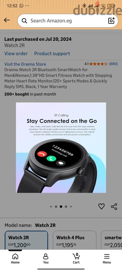 oraimo smart watch 2r