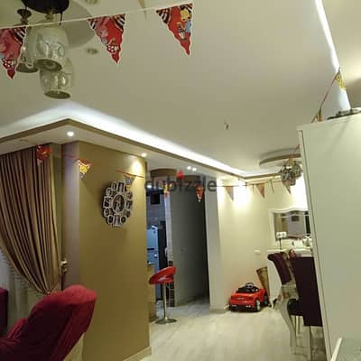 Apartment for sale, area of ​​​​165 square meters, ultra super luxury finishing, in Zahraa University Street, Nasr City, Al-Ahaly Buildings