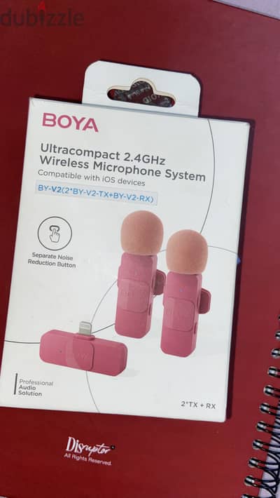 Pink BOYA Wireless Mic – Excellent Condition