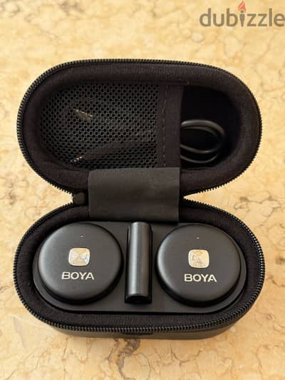 Boya wireless microphone dual channel
