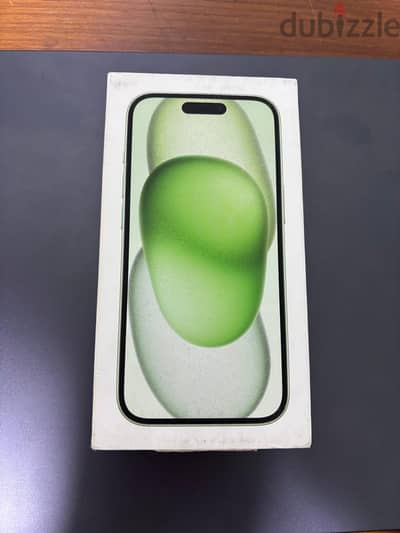 iPhone 15 - Green - Sealed - ضمان محلي + فاتورة فودافون الأصلية