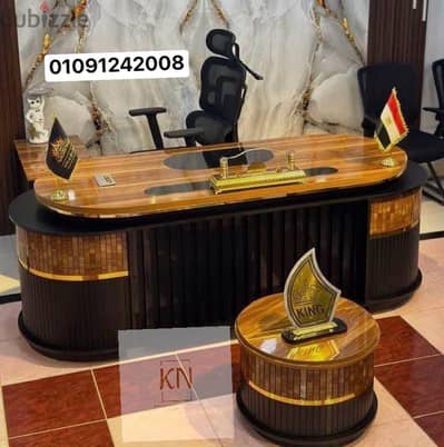 مكتب اداري مودرن خشب اكلريك بتصميم عصري انيق جدا