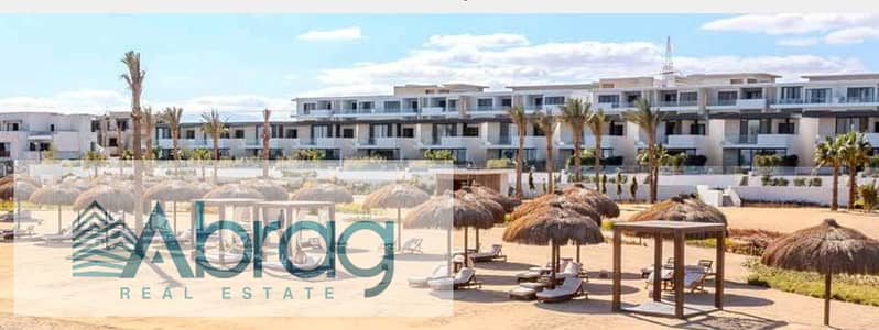 For sale 3-bedroom sea view chalet fully finished in Kai El Sokhna