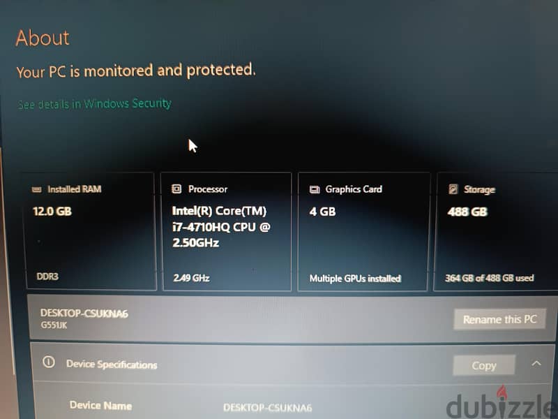 ASUS Gaming Notebook PC G551J 10