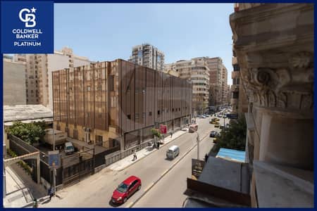 Furnished office space for rent, 185  m, Gianaclis (directly on Abu Qir Street) -