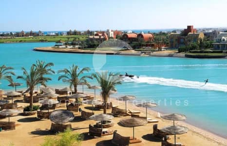 FIRST ROW CHALET FOR SALE FINISHED + AC's BY ORASCOM IN GOUNA - HURGHADA -RED SEA WITH LONGEST INSTALLMENTS