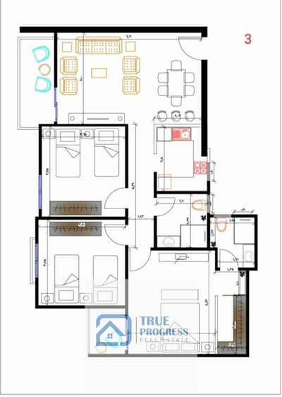 Very strong opportunity – Apartment ready for immediate handover in R7  Town Gate Compound – R7One of the strongest opportunities currently available in the Administrative Capital