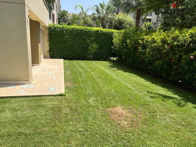 Park view compound Hassan allam For Rent FULLY FURNISHED Ground floor Apartment with Big garden 3 bedrooms