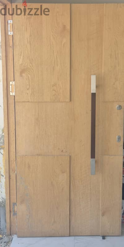 Modern Solid Wood Entrance Door - 90 x 224 cm - Luxury Villa Style