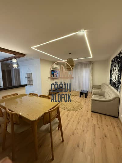 Furnished Apartment 116 sqm for Rent Madinaty B12 3 Bedrooms 2 Bathrooms 4th Floor East Hub View Fully AC Prime Location _____________________________