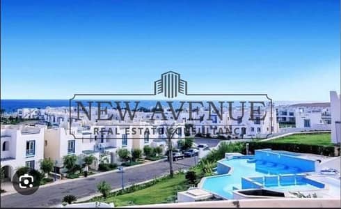 Fully finished Second row Twinhouse on lagoon for sale in Mountain view phase Paros North Coast developed by Mountain view