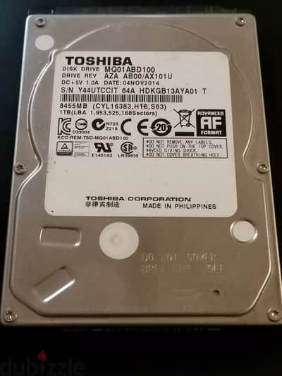 Toshiba 1TB 2.5" USB HDD
