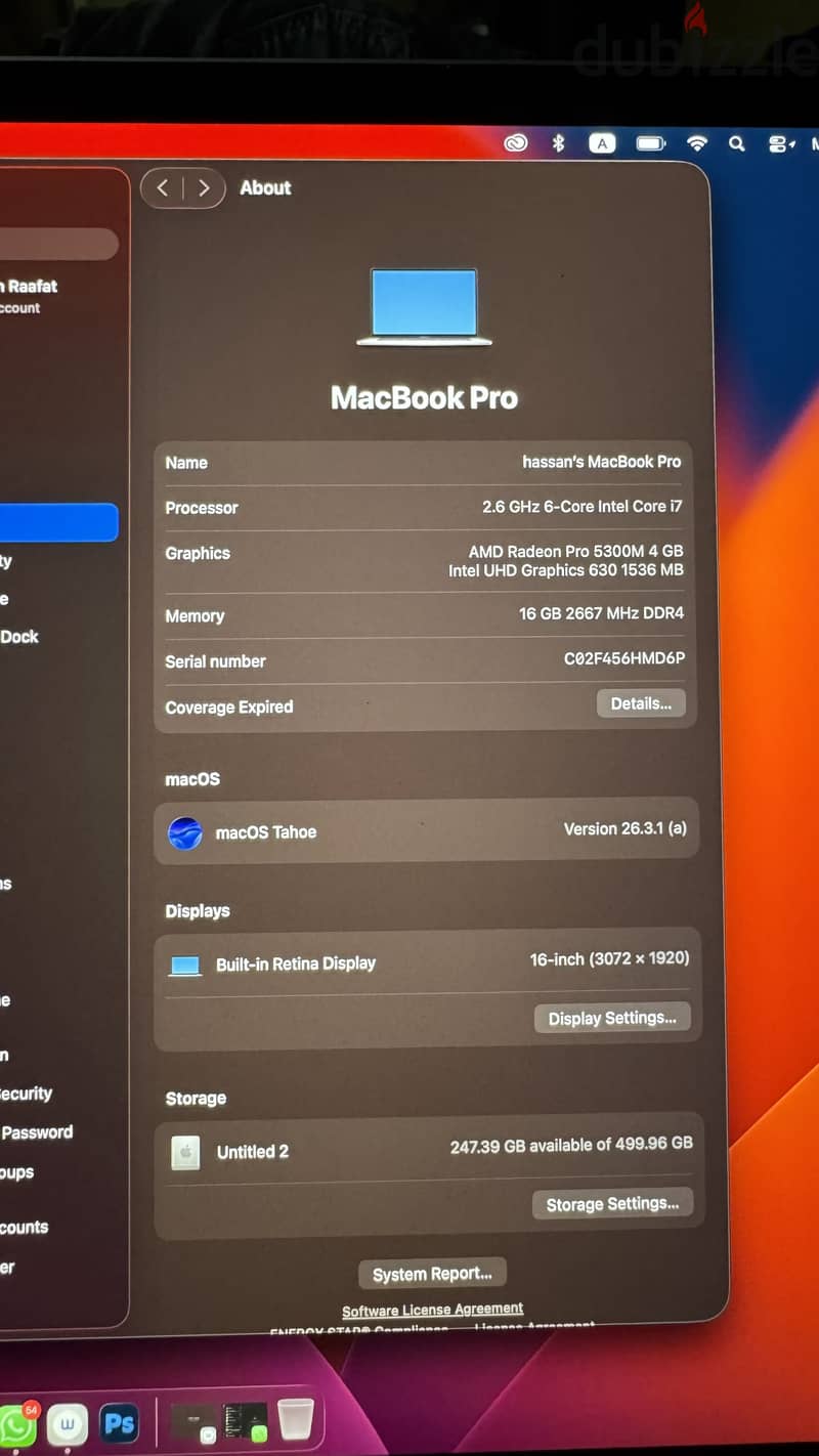 Macbook pro 2019 1