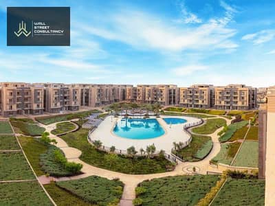 the lowest price Apartment Resale ready to move Core & Shell Third Floor in compound Galeria Moon Valley – New Cairo