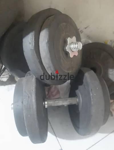 دنابل فك و تركيب لحد ٢٥ك الدانبل و بار حديد ١٠ك