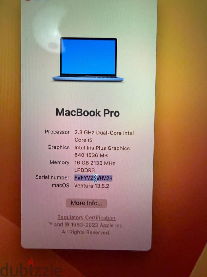 Mac book pro 13 inch 3