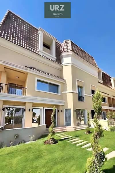Corner townhouse villa 3 floors prime location for sale with installments over 12 years and a special discount next to Privado and Sarai and near the