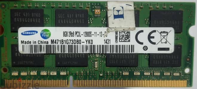 RAM LABTOP 8GB DDR3
