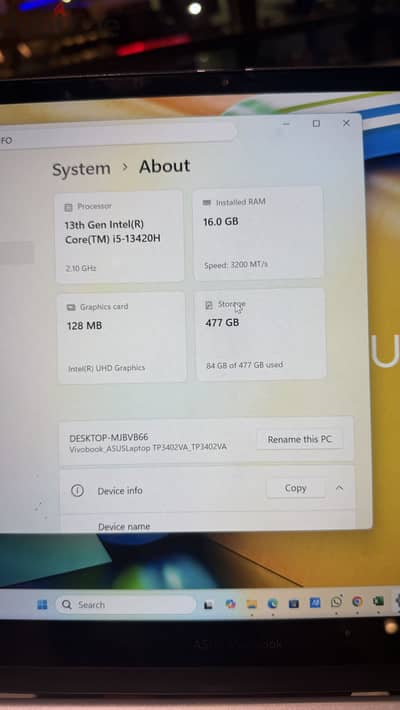 Asus vivobook  - touch- with good condition