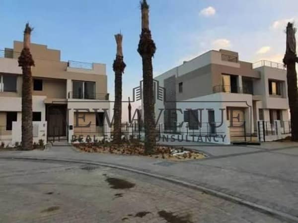 Ready to move stand alone fore sale in palm hills new cairo type D open view on green land scape Bahary semi finished