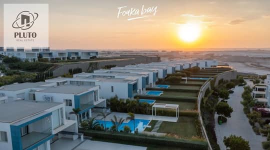 For sale at the lowest price in the market: 125 sqm ground floor chalet with garden, fully finished, ready to move in Fouka Bay Ras El Hekma.