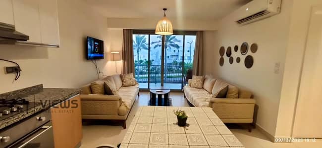 شاليه فيو مفتوح بحري 70م مفروش بالكامل مراسي Marassi