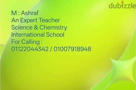 An experienced SCIENCE teacher for IG , American and others .