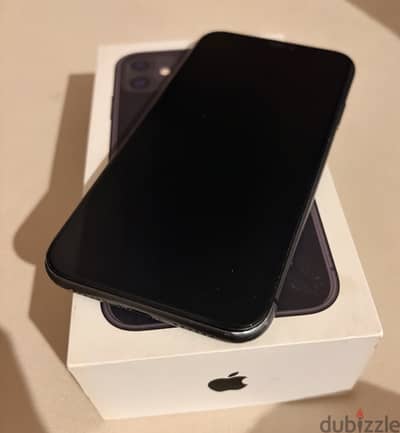iPhone 128 GB black with box battery 73%