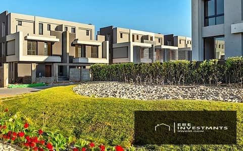 Corner townhouse 255m for sale at the lowest price in the market, ready for immediate occupancy in La Vista City, New Administrative Capital.