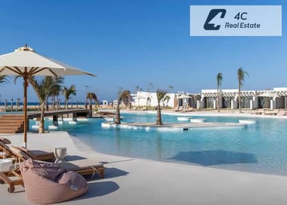 بسعر العقد القديم شاليه ريسيل فوري Fouka Bay الساحل الشمالي-Direct Lagoon View-بتقسيمه مميزة -جاهز للمعاينه و الاستلام