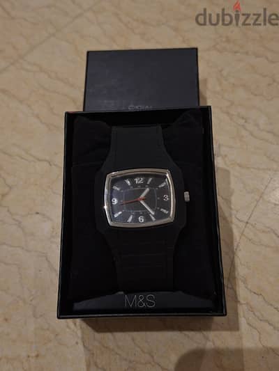 Marks and Spencer Original Watch -Black Sport Design-Like New with Box