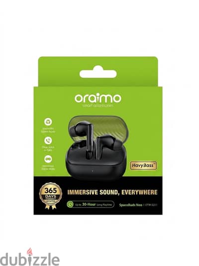 سماعة Oraimo SpaceBuds Neo الأصلية - صوت نقي وبيس قوي