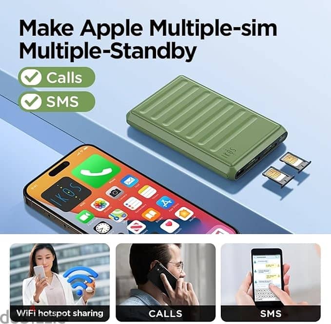 KOS K7 Dual Sim Adapter 1
