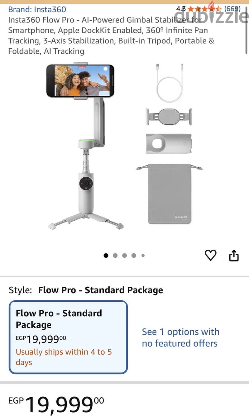 insta 360 Flow 2  pro 4