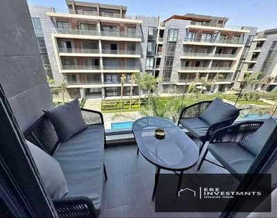 اقل سعر شقه بحري كورنر (ريسيل ) استلام فوري في الباتيو اورو لافيستا بالجولدن سكوير - Water Features View