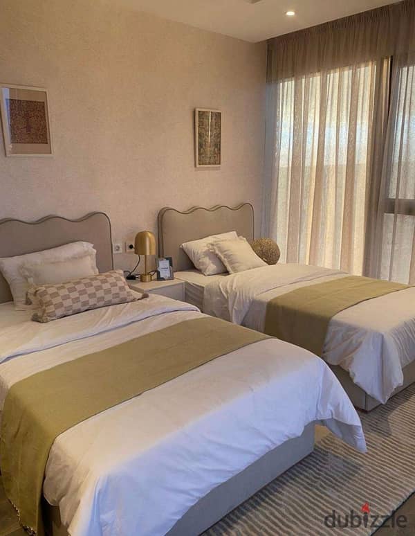Apartment 171 sqm, 3 rooms, finished, with air conditioners, for sale in Zed West Compound , Sheikh Zayed