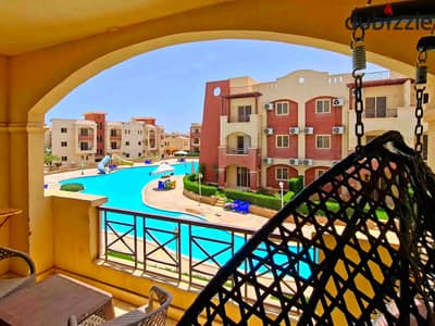 شاليه ٣ غرف للإيجار أميز موقع في قرية لاسيرينا ميني ايجيبت
