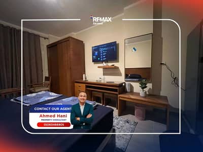 Furnished cozy  studio for rent in Aqua View El Alamein North Coast